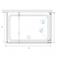 Душевое ограждение RGW Walk In WA-005B 90x90 35100599-14