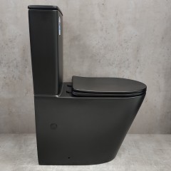 Унитаз Bloomix Black Whirpool 3.0 AD3099MBT/UF1 безободковый торнадо