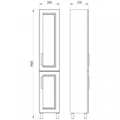 Пенал ASB-Mebel София 40