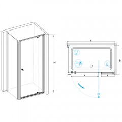 Душевое ограждение RGW Passage PA-32-1 100x100 410832100-011
