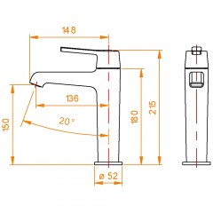 Смеситель для раковины RGW SP-301