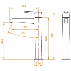 Смеситель для раковины RGW SP-311G