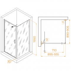 Душевое ограждение RGW Stilvoll SV-135 90x90 703213599-11