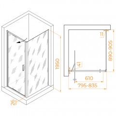 Душевое ограждение RGW Stilvoll SV-145B 80x90 703214589-14