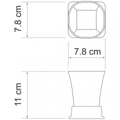 Стакан WasserKRAFT Amper K-5428WHITE