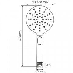 Ручной душ WasserKRAFT A339