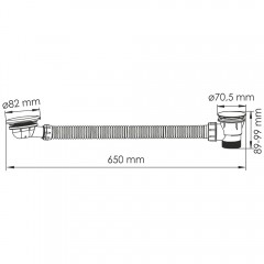 Слив-перелив WasserKRAFT Asphe A333