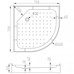 Душевая кабина AvaCan L908GM+EL