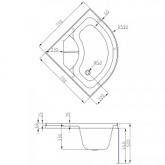 Душевая кабина AvaCan L980GM