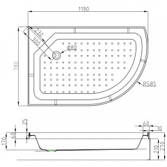 Душевая кабина AvaCan L720LEL