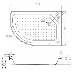 Душевая кабина AvaCan L720REL