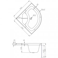 Душевая кабина AvaCan B10SLEDBLACK