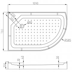 Душевая кабина AvaCan EM1511LLED