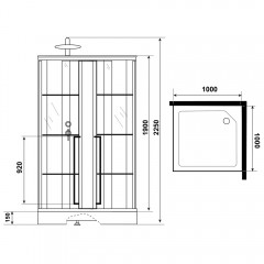 Душевая кабина Niagara Standart ST100/15QL/KL/BKT