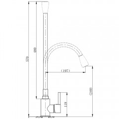 Смеситель для кухни Boch Mann Mia BN BM10420