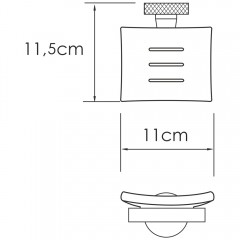 Мыльница стеклянная WasserKRAFT Mosel K-46629