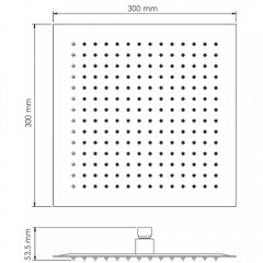 Верхний душ WasserKRAFT Abens A162