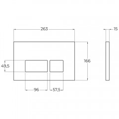 Клавиша смыва BelBagno BB041CR