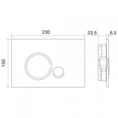 Клавиша смыва BelBagno Sfera BB014-SR-BIANCO