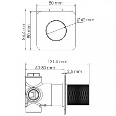 Переключатель встраиваемый WasserKRAFT Tauber A296