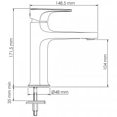 Смеситель для раковины WasserKRAFT Asphe 7703