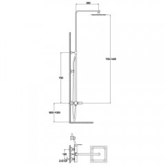 Душевая система BelBagno Arlie ARL-DOCM-CRM