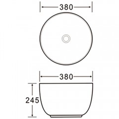 Раковина накладная SantiLine SL-1110MB