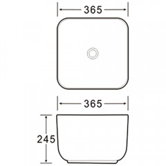 Раковина накладная SantiLine SL-1111MB