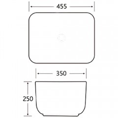 Раковина накладная SantiLine SL-1113MB