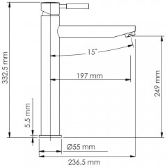 Смеситель для раковины WasserKRAFT Gollach 3303H