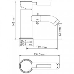 Смеситель для раковины WasserKRAFT Gollach 3305