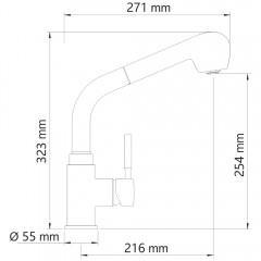 Смеситель для кухни WasserKRAFT Wern 4266