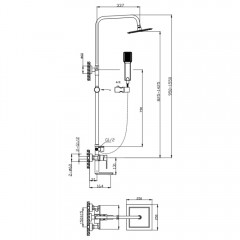 Душевая система BelBagno Romano ROMANO-VSCM-CRM