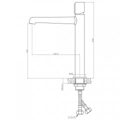 Смеситель для раковины BelBagno Uno UNO-LMC-CRM