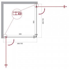 Душевой угол BelBagno Etna ETNA-A-2-70-C-Cr