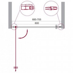 Душевая дверь BelBagno Etna ETNA-B-1-70-C-Cr