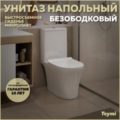 Унитаз Teymi Ritta Pro T40810 безободковый