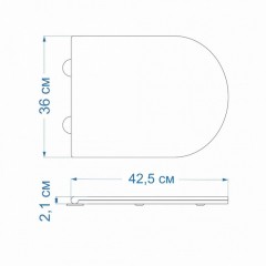 Крышка-сиденье для унитаза Teymi S40111