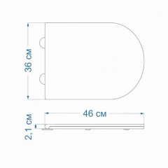 Крышка-сиденье для унитаза Teymi S40201MB