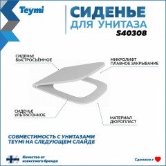 Крышка-сиденье для унитаза Teymi S40308