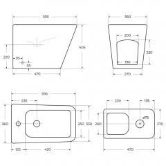 Биде BelBagno Ardente-R BB003B