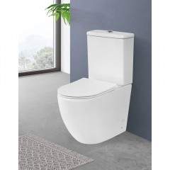 Унитаз BelBagno Amanda BB051CPR+BB051T+BB051SC безободковый