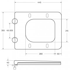 Унитаз BelBagno Luce BB2197CP-TOR+BB2197T+SC безободковый торнадо