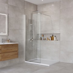 Душевое ограждение BelBagno Kraft KRAFT-L-1-80-C-Cr