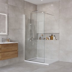 Душевое ограждение BelBagno Kraft KRAFT-L-1-90-C-Cr