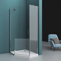 Душевой угол BelBagno Kraft KRAFT-P-1-80-C-Cr-L