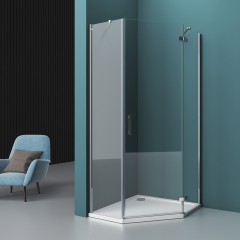 Душевой угол BelBagno Kraft KRAFT-P-1-80-C-Cr-R