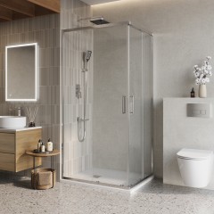 Душевой угол BelBagno Luce LUCE-AH-2-120/90-C-Cr