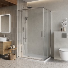 Душевой угол BelBagno Luce LUCE-AH-21-140/90-C-Cr