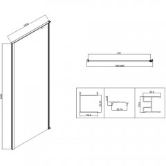 Душевое ограждение Vincea Slim-N VSR-5SN1010CL